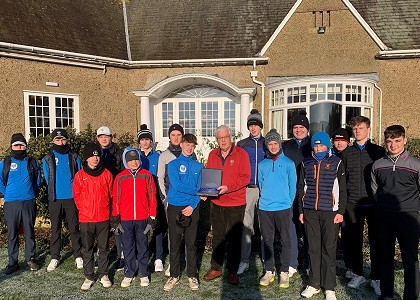 Alfie over the moon with award as boys get together at Ganton