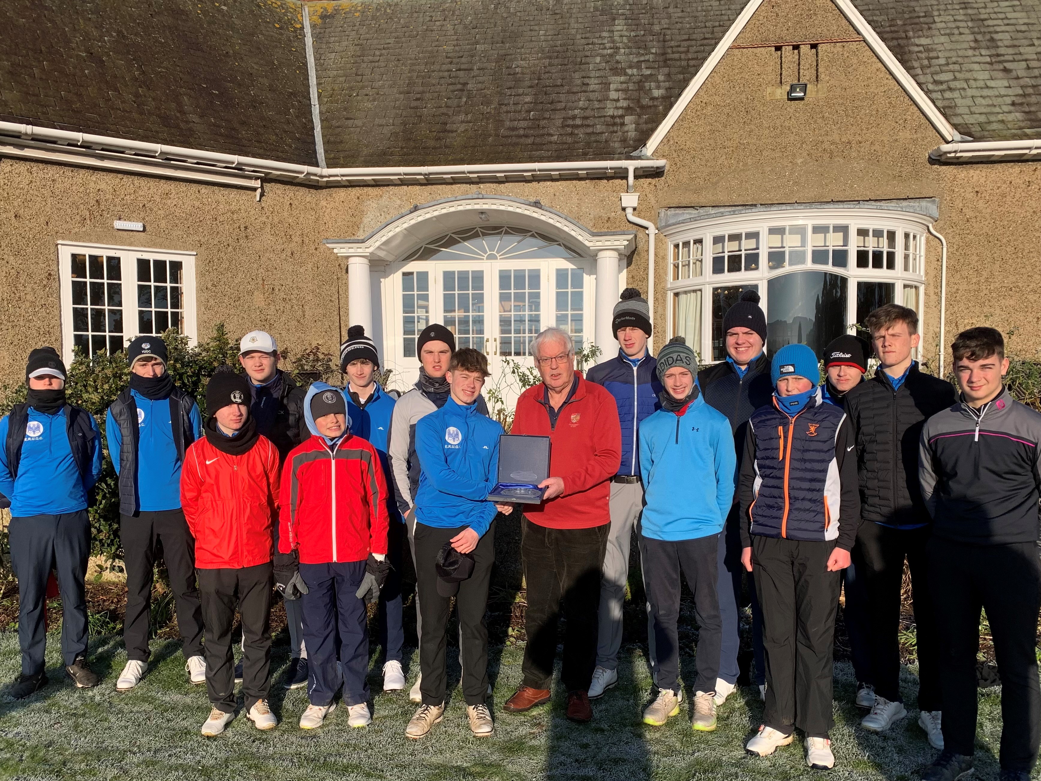 Alfie over the moon with award as boys get together at Ganton